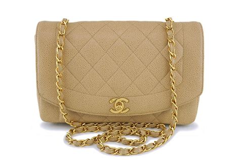 chanel diana caviar bag